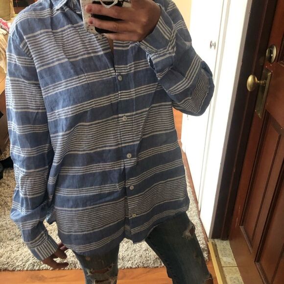 Anthropologie lili’s closet muted stripe shirt - Picture 5 of 8